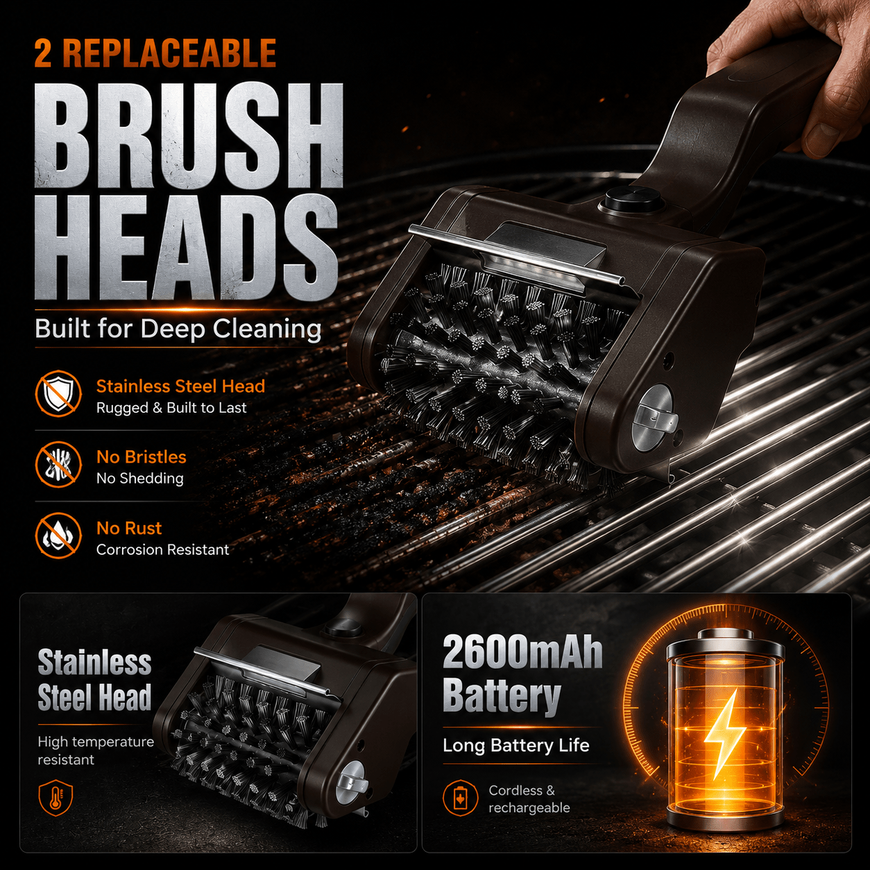 PowerClean Electric Grill Brush - MySerapy